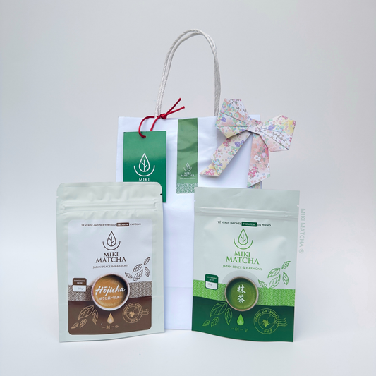 Kit navideño hojicha y matcha